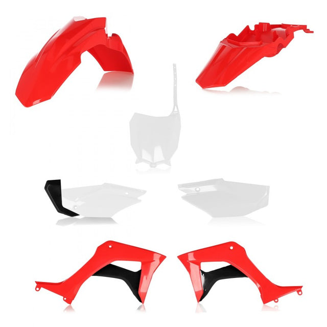 Acerbis 2861937118 Full Plastic Kit for Honda CRF110F 2019-2024, Red/White Original Colors