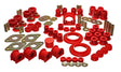 Energy Suspension Hyper-Flex Master Bushing Kit for 2000-1997 Toyota Tacoma 4WD, Red - Part #8.18104R