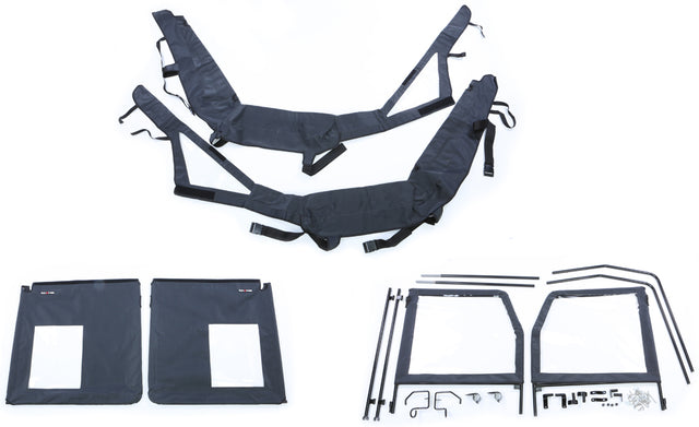 Seizmik Rear Door for Polaris Ranger Mid Size with Round Roll Cage Tubes - Part 52-06005