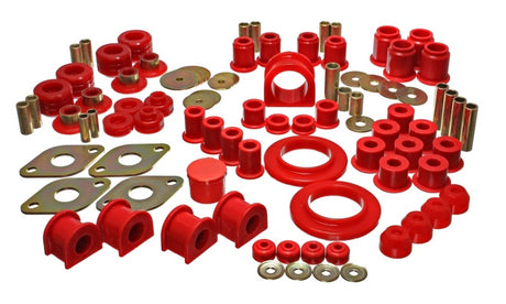Energy Suspension Hyper-Flex Master Bushing Kit for 2000-1997 Toyota Tacoma 4WD, Red - Part #8.18104R