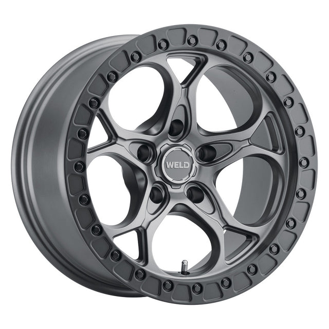 Weld Off-Road W107 17x9L Ledged Aluminum Wheel with Satin Black Finish - Part W10779075450