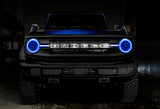 Oracle 21-22 Ford Bronco Headlight Halo Kit w/DRL Bar - Base Headlights -w/RF Controller