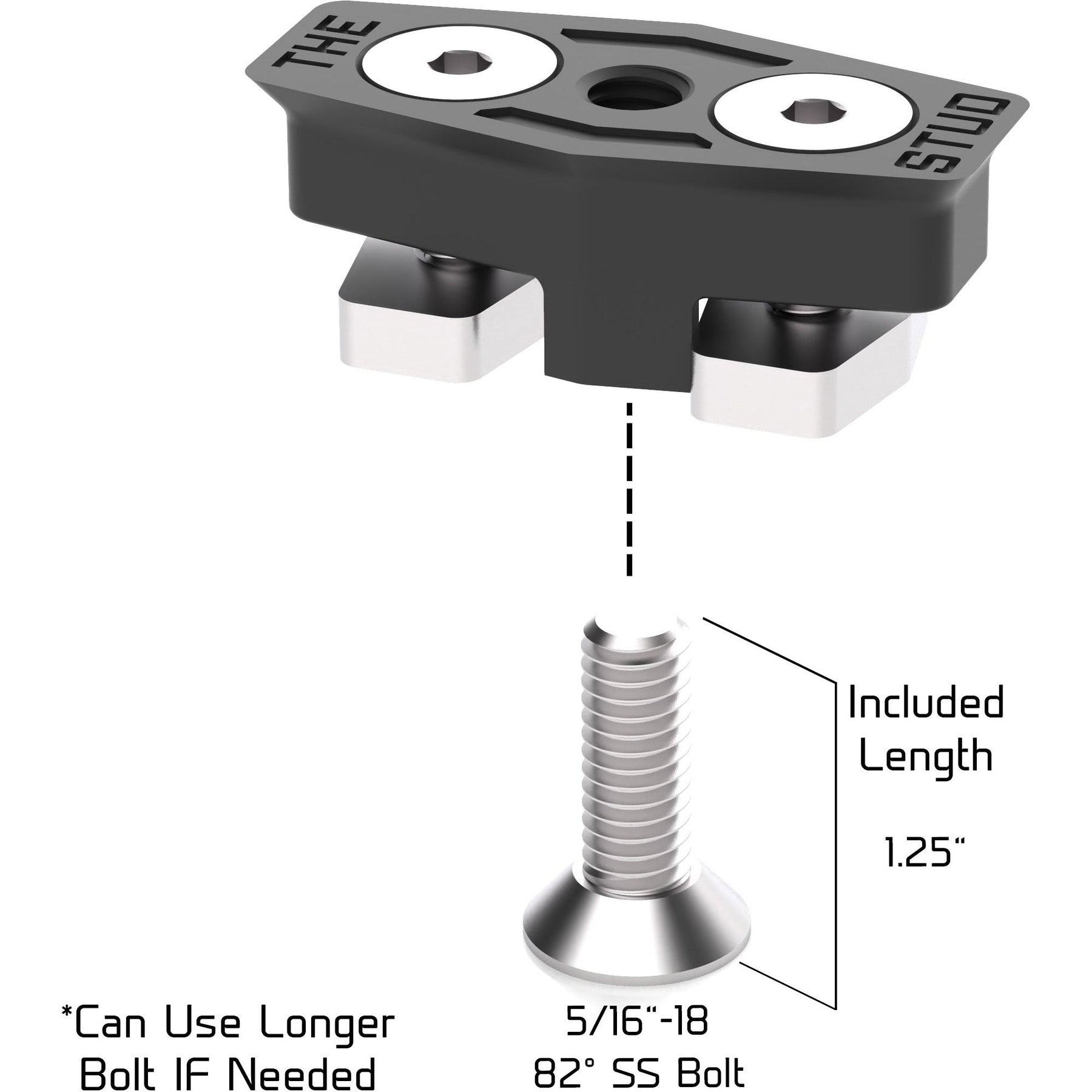 Can Am X3 "The Stud" Solid Mount LinQ Tie Down Anchor System