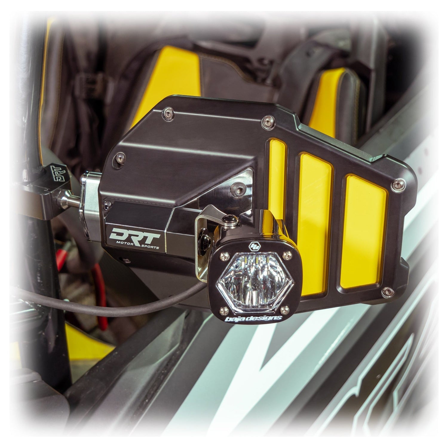 Aluminum Tactical Mirror Light Bracket Kit | DRT Motorsports