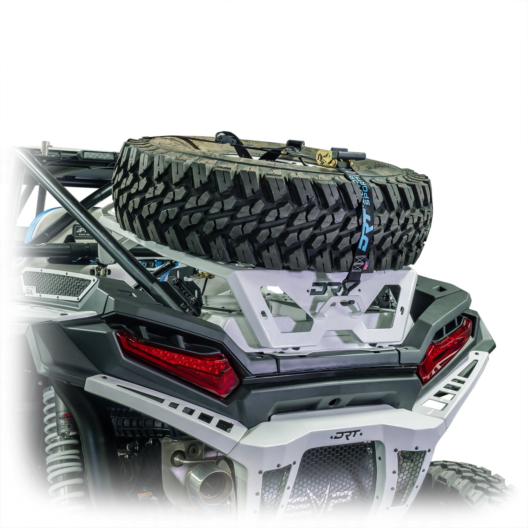 Polaris RZR XP Tire Carrier / Adventure Rack | DRT Motorsports
