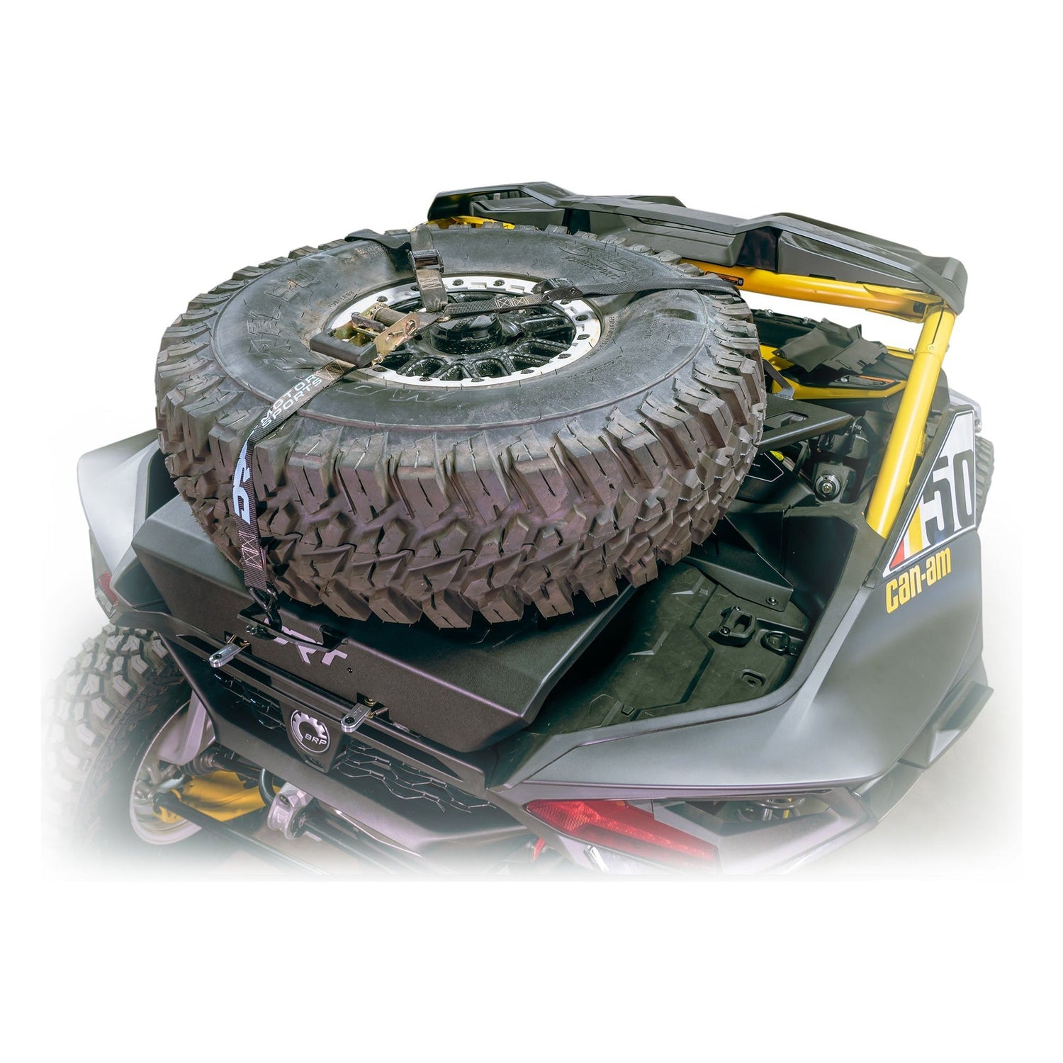 Can Am Maverick R Tire Carrier / Adventure Rack | DRT Motorsports