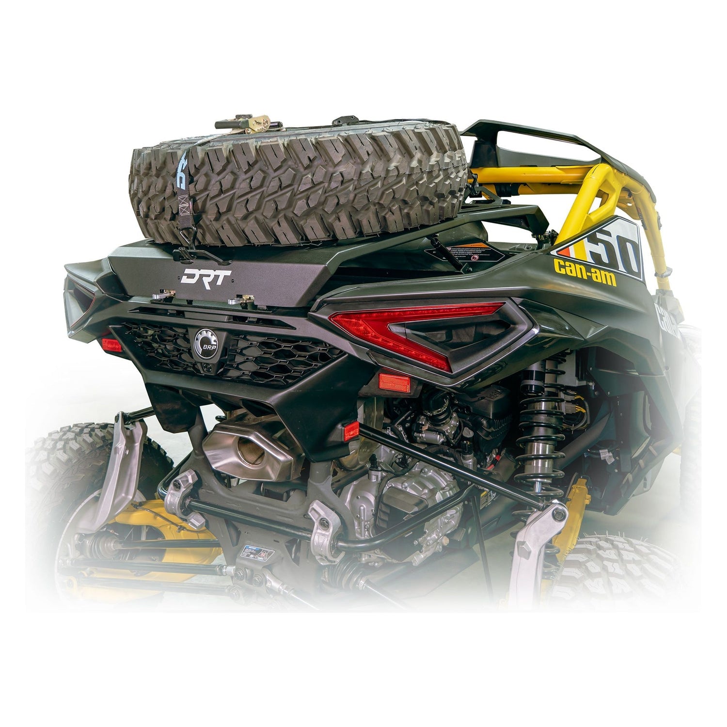 Can Am Maverick R Tire Carrier / Adventure Rack | DRT Motorsports