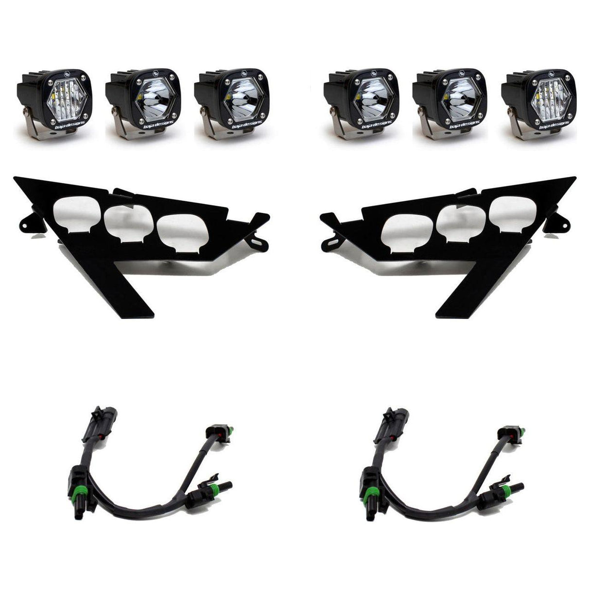 Polaris RZR Pro / Turbo R S1 Triple LED/Laser Headlight Kit | Baja Designs