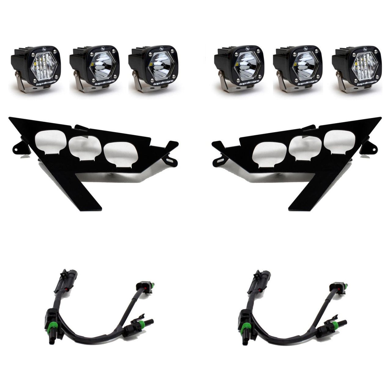 Polaris RZR Pro / Turbo R S1 Triple LED/Laser Headlight Kit | Baja Designs