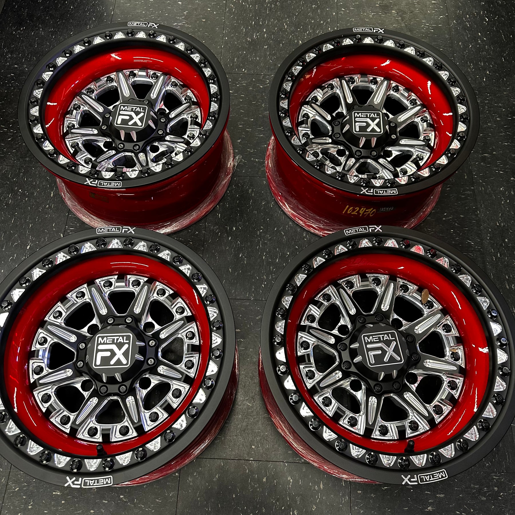 Ballistic Forged Beadlock Wheel Set 4x137 15x8 (-13mm) (Custom)