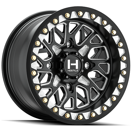 H333 Glamis UTV Beadlock Wheel (Blade Cut) | Hostile