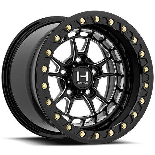 HF32 Rival Beadlock UTV Forged Wheel (Gloss Black) | Hostile