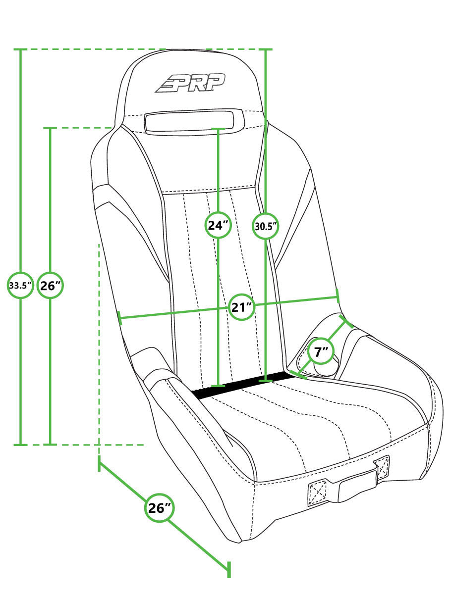 GT/S.E. Suspension Seats Kit for Polaris RZR 570, 800, 900 (Pair)