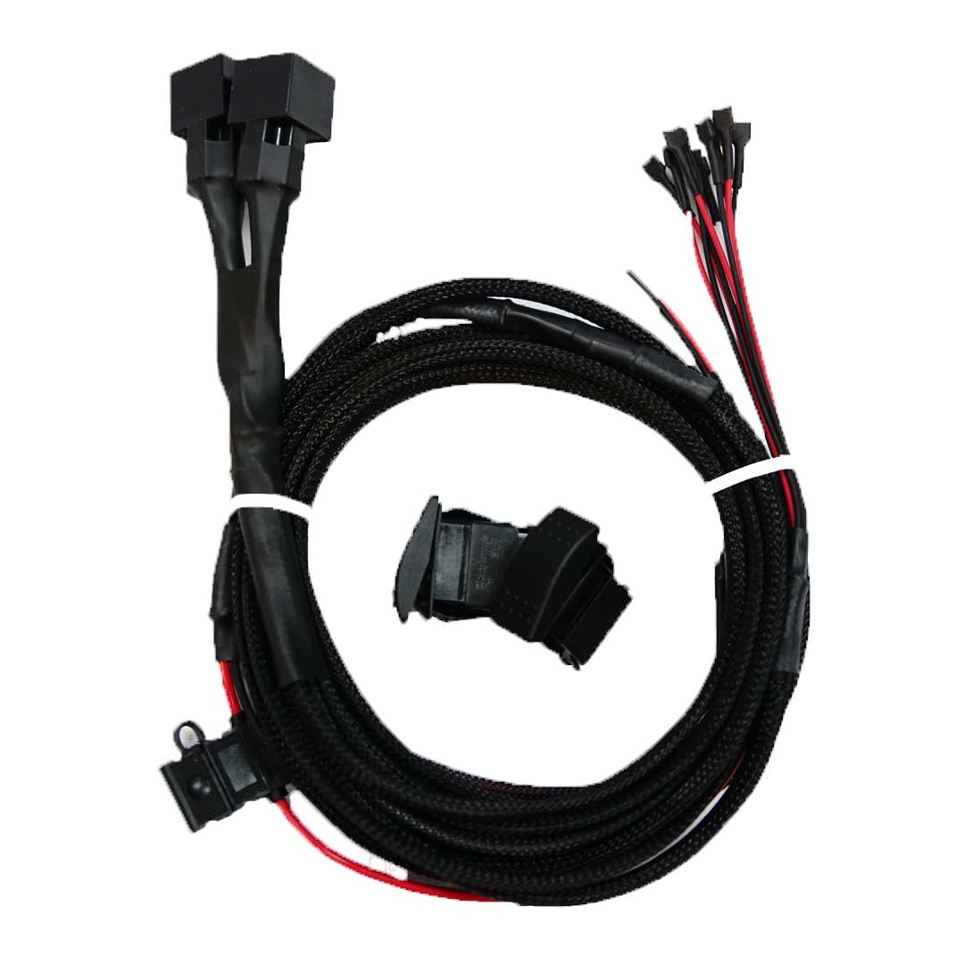 40AMP Dual Relay 3 Wire Vehicle Light Harness With Additional 4th Trigger Wire And Switches | Nacho