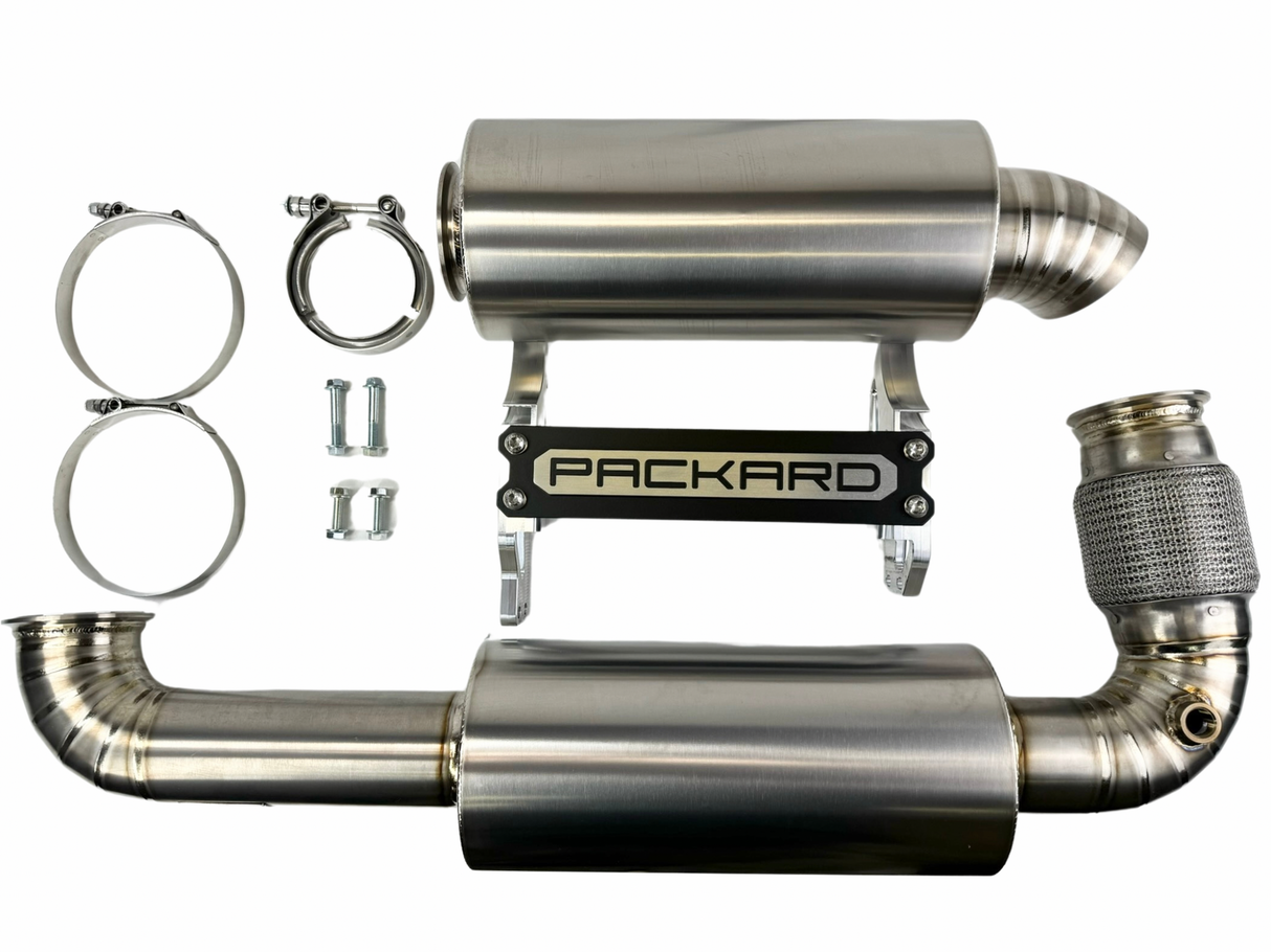 Can Am X3 3" Titanium Turbo Back Exhaust (Dual Muffler)