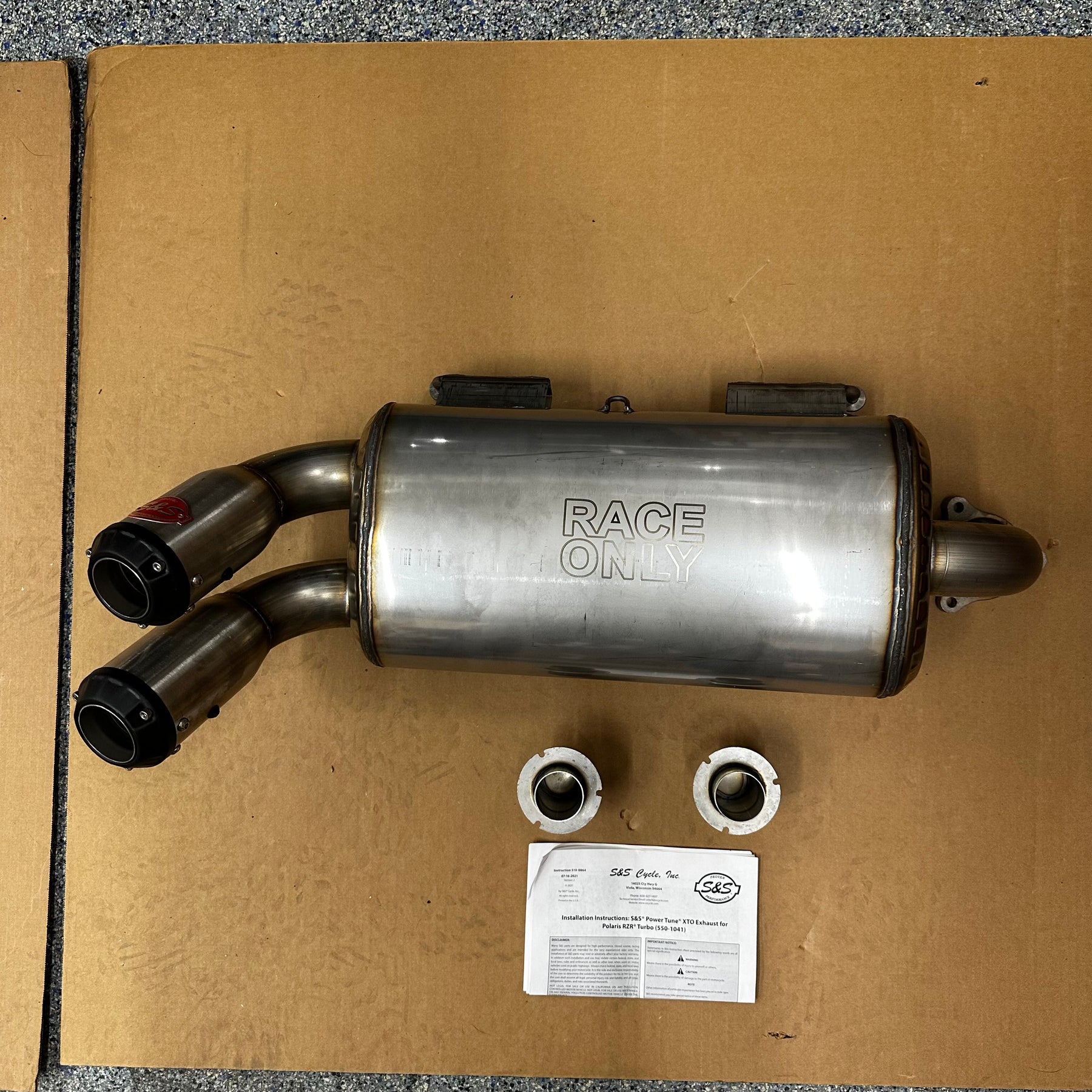 Polaris RZR XP Turbo Power Tune XTO Race Exhaust (GARAGE SALE)