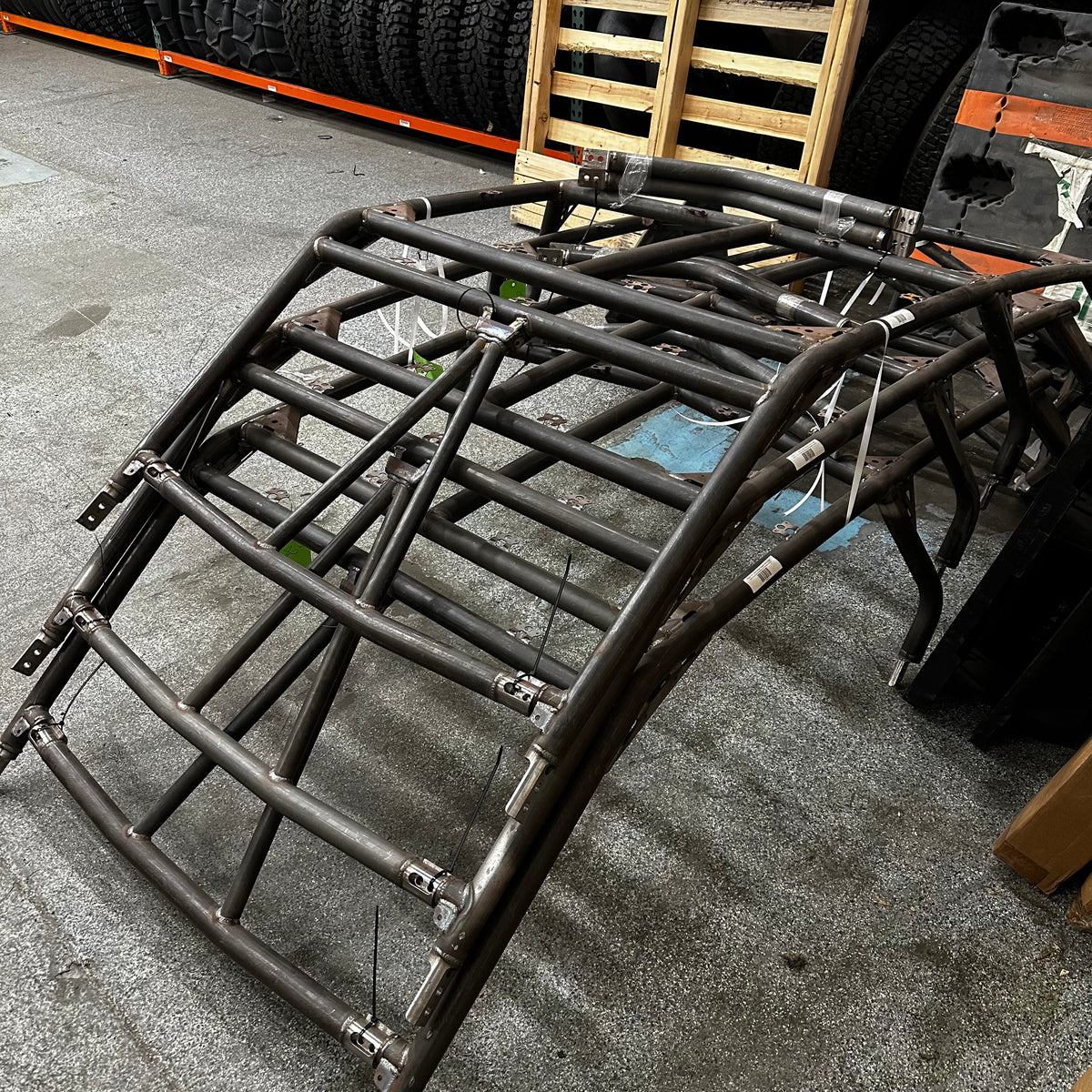 Polaris RZR Turbo R 4 Raw Fastback Shorty Cage w/ light pocket (SALE)