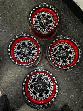 Ballistic Forged Beadlock Wheel Set 4x137 15x8 (-13mm) (Custom)