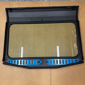 Can Am Commander / Maverick Vented Glass Windshield /OCTANE BLUE VENTS (GARAGE SALE)