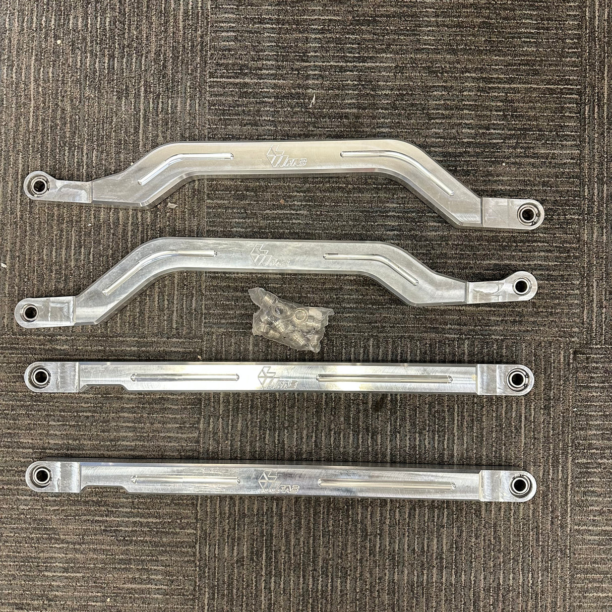 Polaris RZR XP 1000 / Turbo Bolt-On Radius Rods 12 MM RAW (GARAGE SALE)