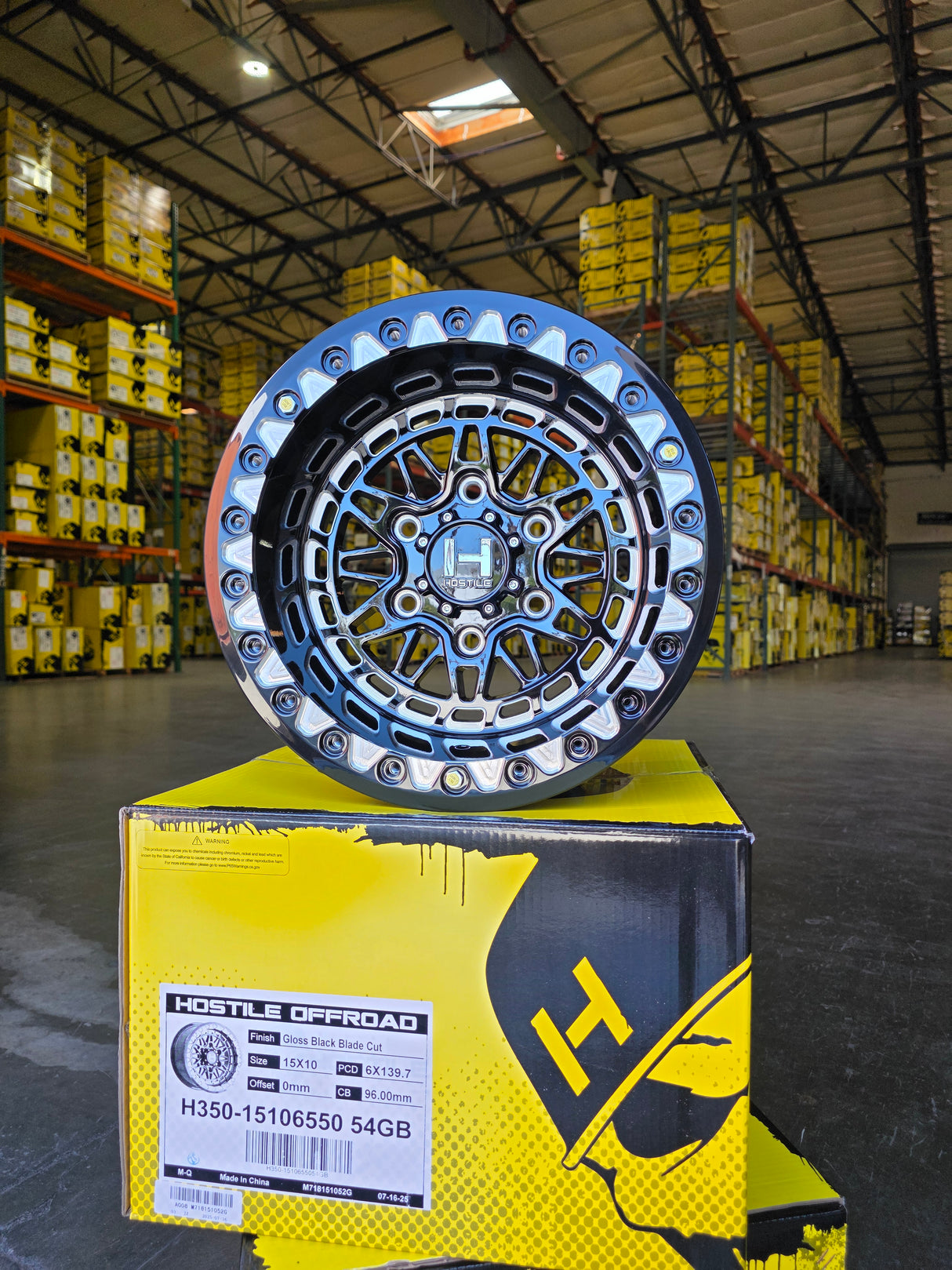 H350 Hostile Apex Gloss Black & Milled UTV BEADLOCK Wheel 6x5.5