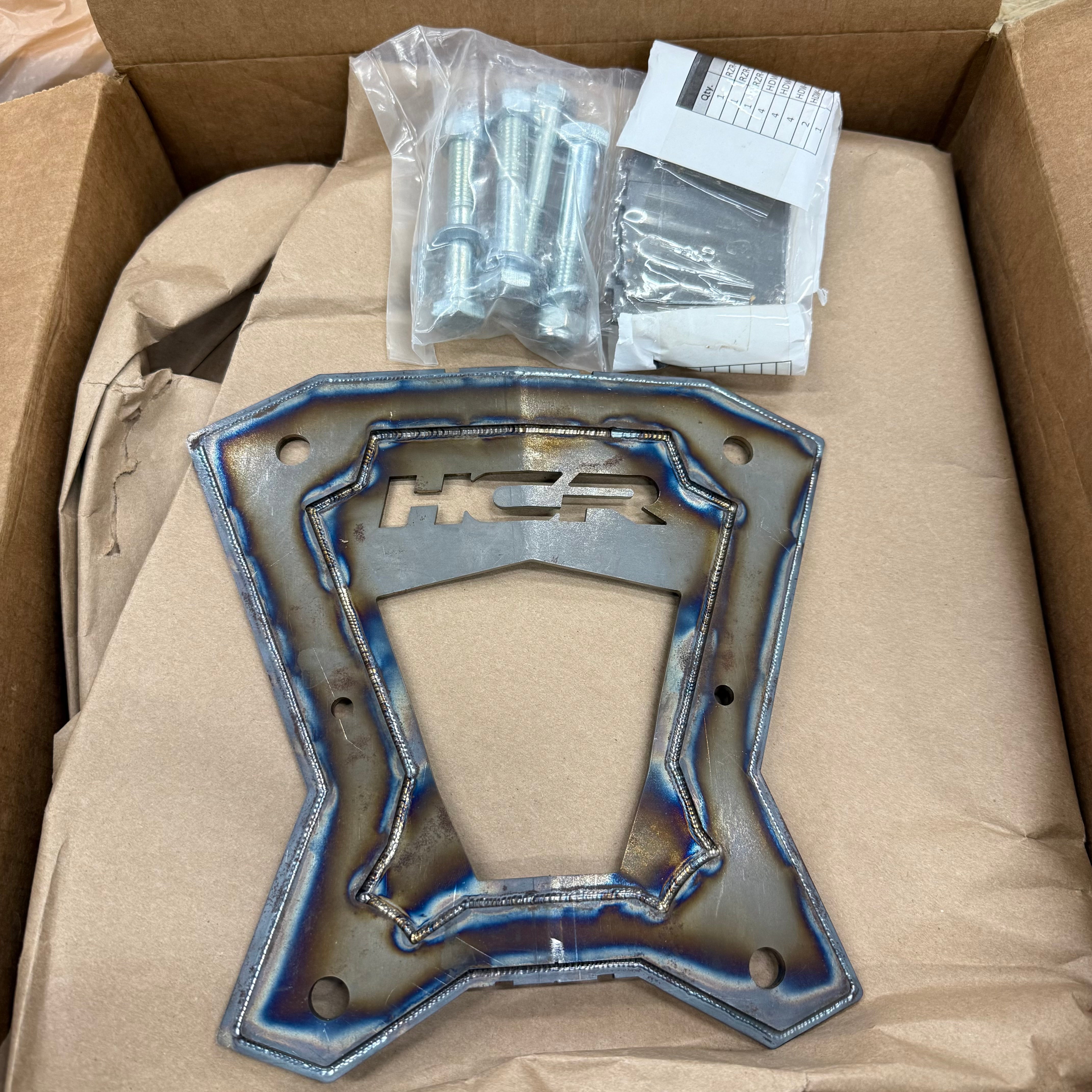 HCR Polaris RZR PRO XP Radius Plate (raw) (GARAGE SALE)