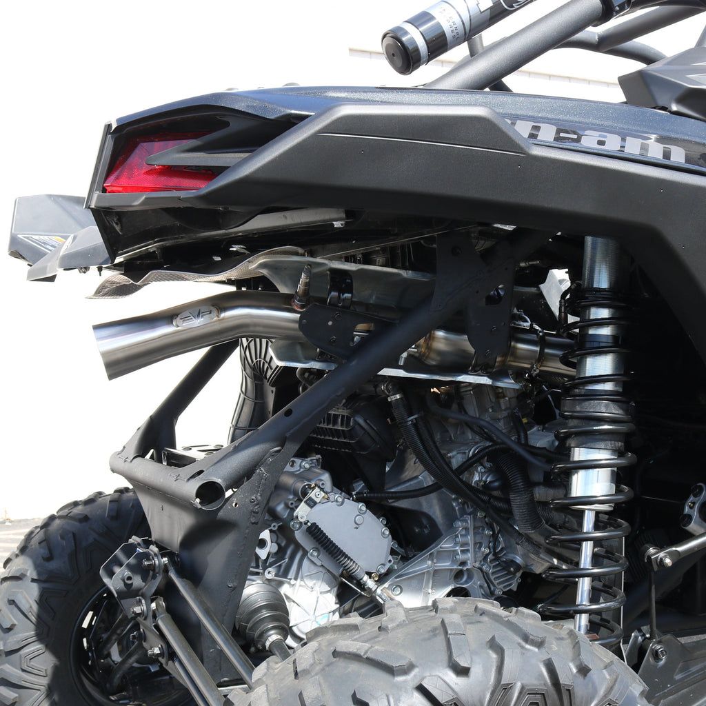 Can Am X3 3" Bazooka Race Pipe with Bullet Muffler Exhaust | Evolution Powersports