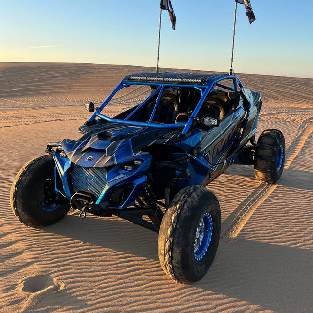 Can Am Maverick R Raw Roll Cage with Roof | TMW Off-Road