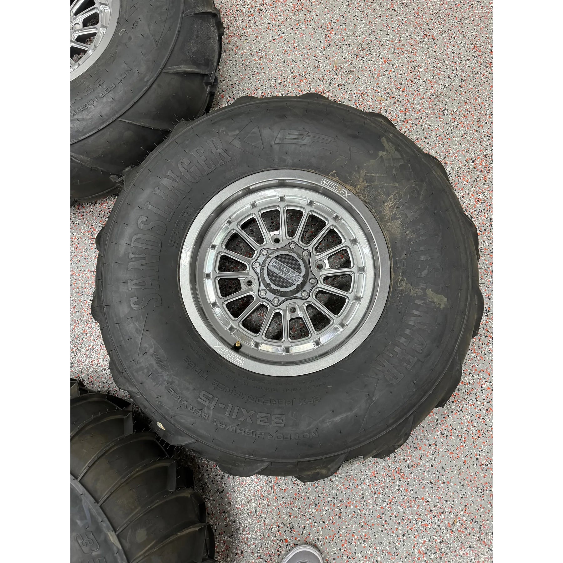 33" RZR Paddle Wheel Set 4/156 (Metal FX, SS360, Sand Slinger) | Kombustion Motorsports