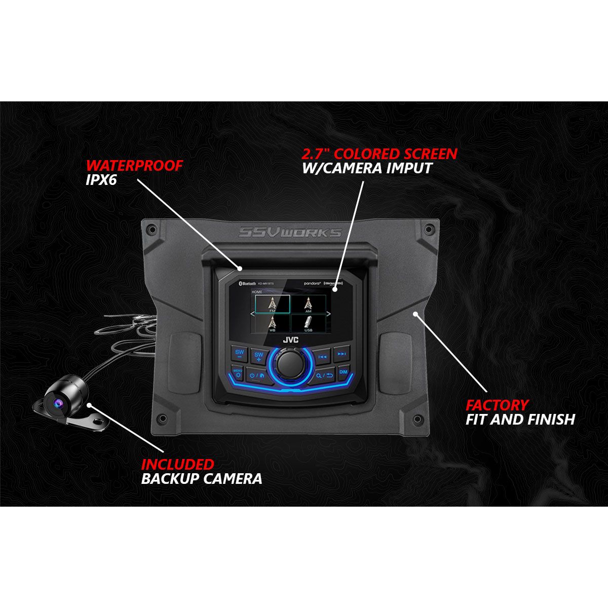 Kawasaki KRX A-Spec 5 Speaker Audio-Kit with JVC | SSV Works