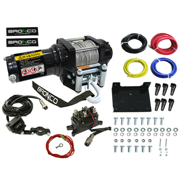BRONCO 3500 LB WINCH STEEL CABLE