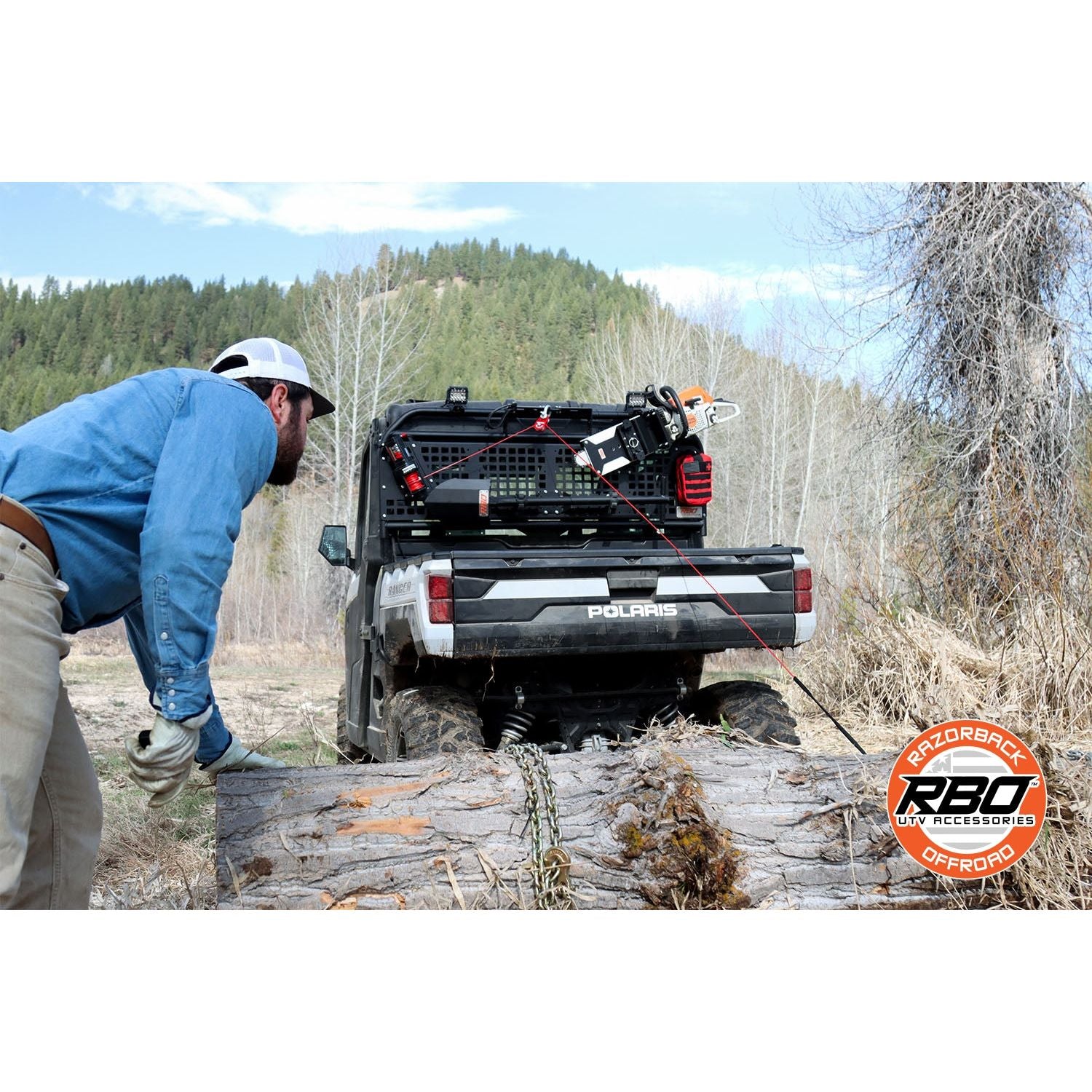 Polaris Ranger XP 1000 SidePuller Winch Rack | Razorback Offroad