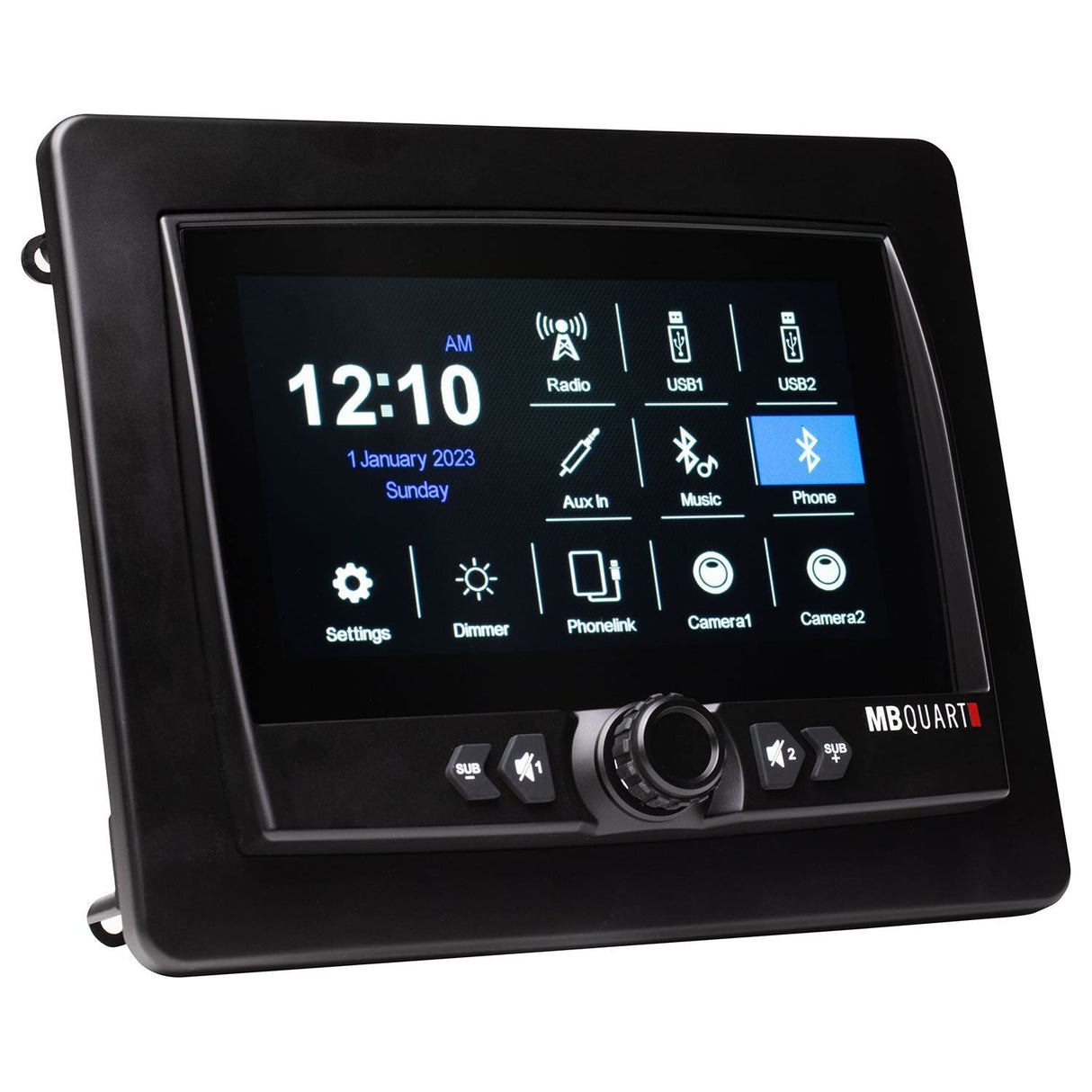 7" Waterproof Touchscreen CarPlay Source Unit