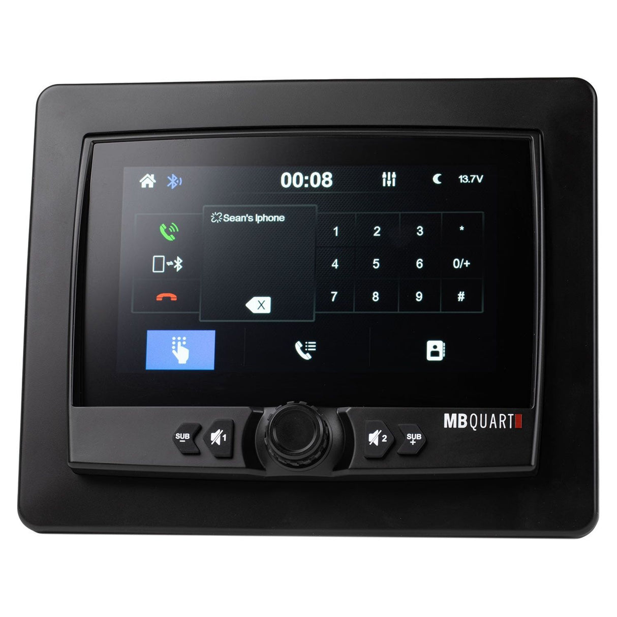 7" Waterproof Touchscreen CarPlay Source Unit