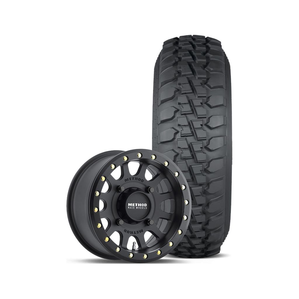 401 Beadlock Wheel (Matte Black) + DS Tire | Method Race Wheels