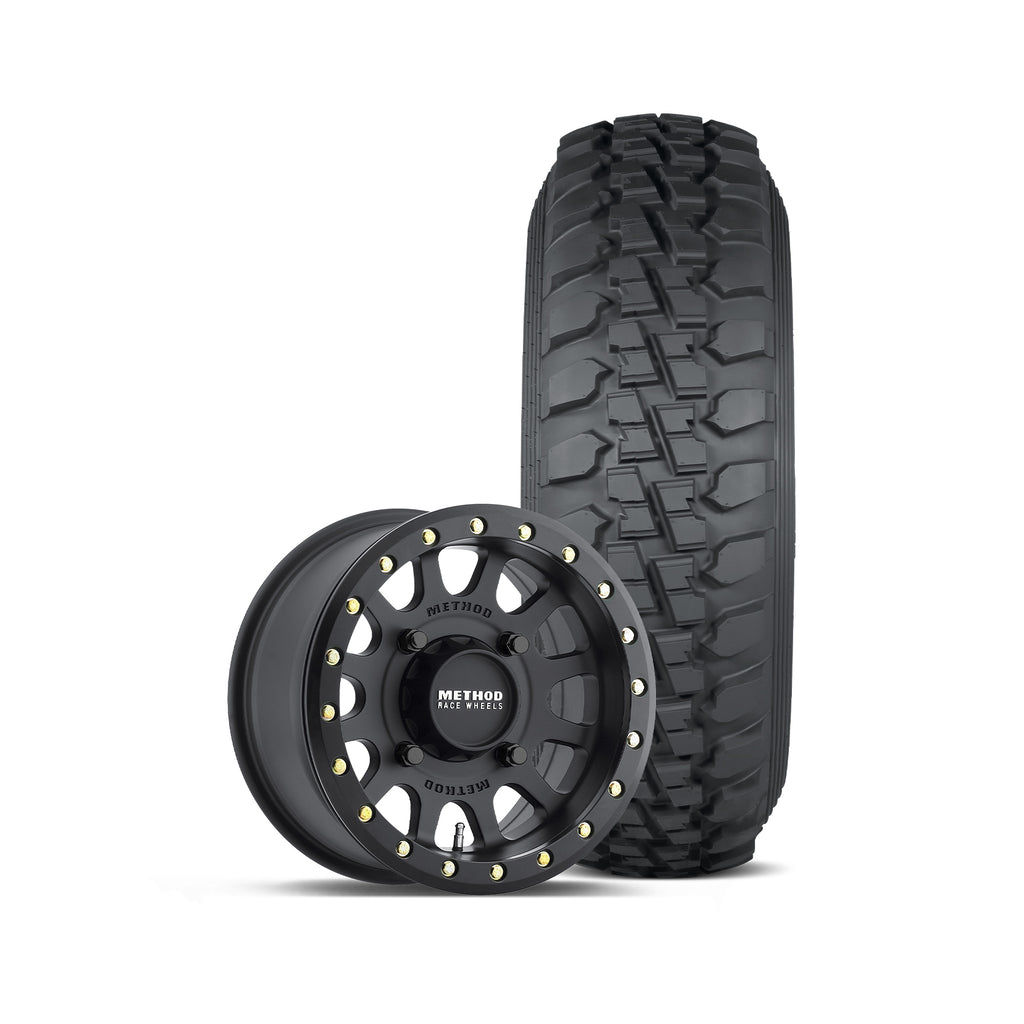 401 Beadlock Wheel (Matte Black) + DS Tire | Method Race Wheels