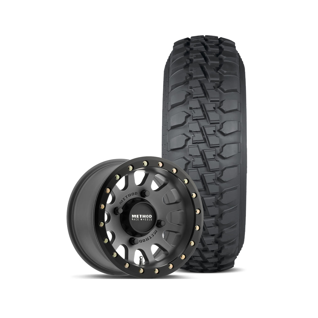 401 Beadlock Wheel (Titanium) + DS Tire | Method Race Wheels