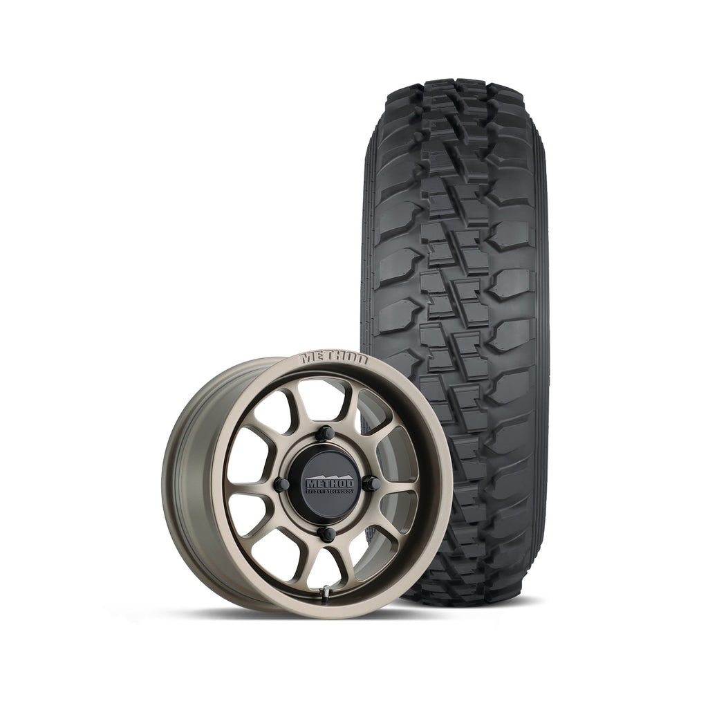 409 Bead Grip Wheel (Steel Grey) + DS Tire | Method Race Wheels