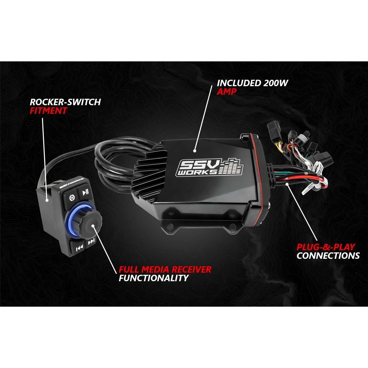 Kawasaki KRX A-Spec 3 Speaker Audio Kit | SSV Works