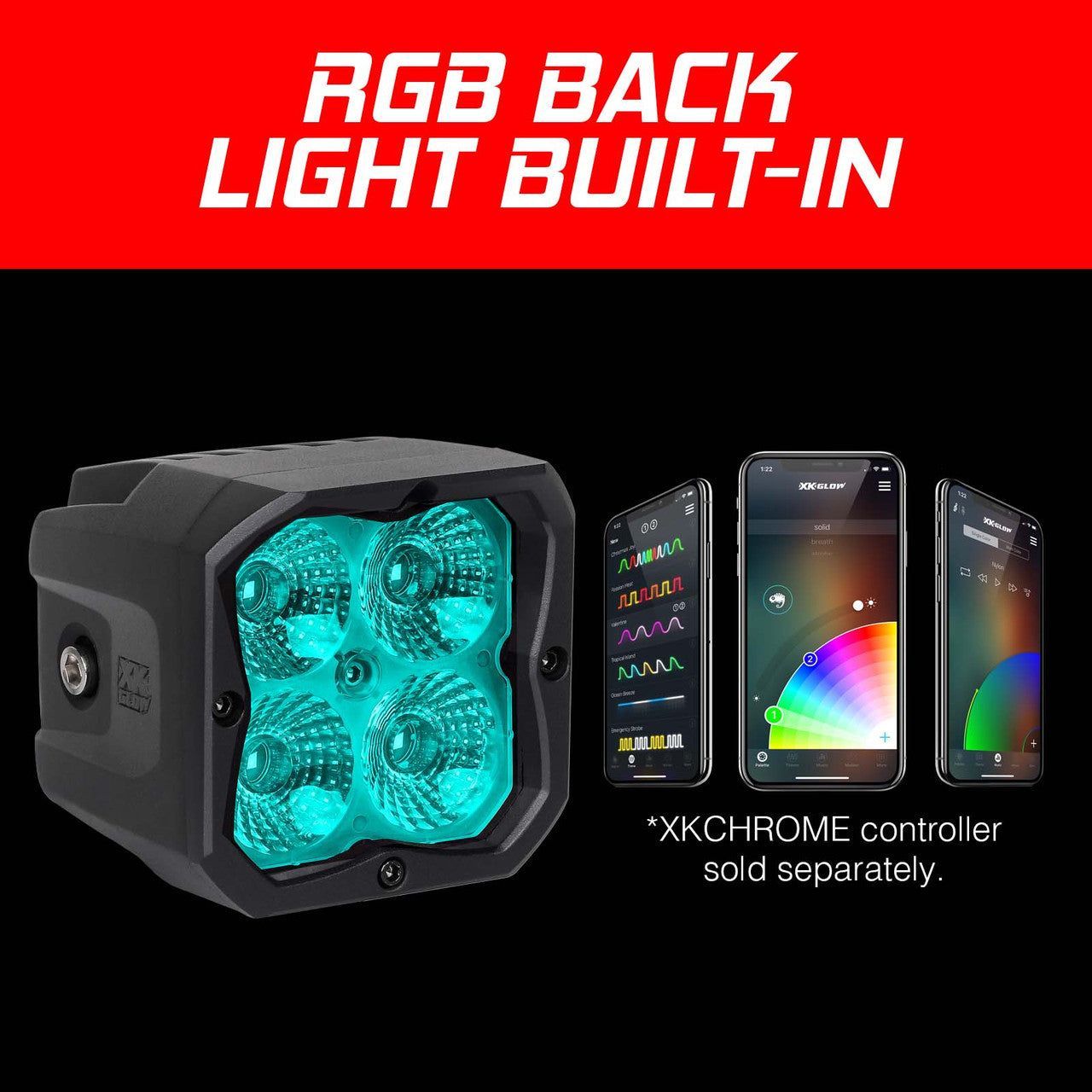 C3 Cube RGB Pod Light | XK Glow