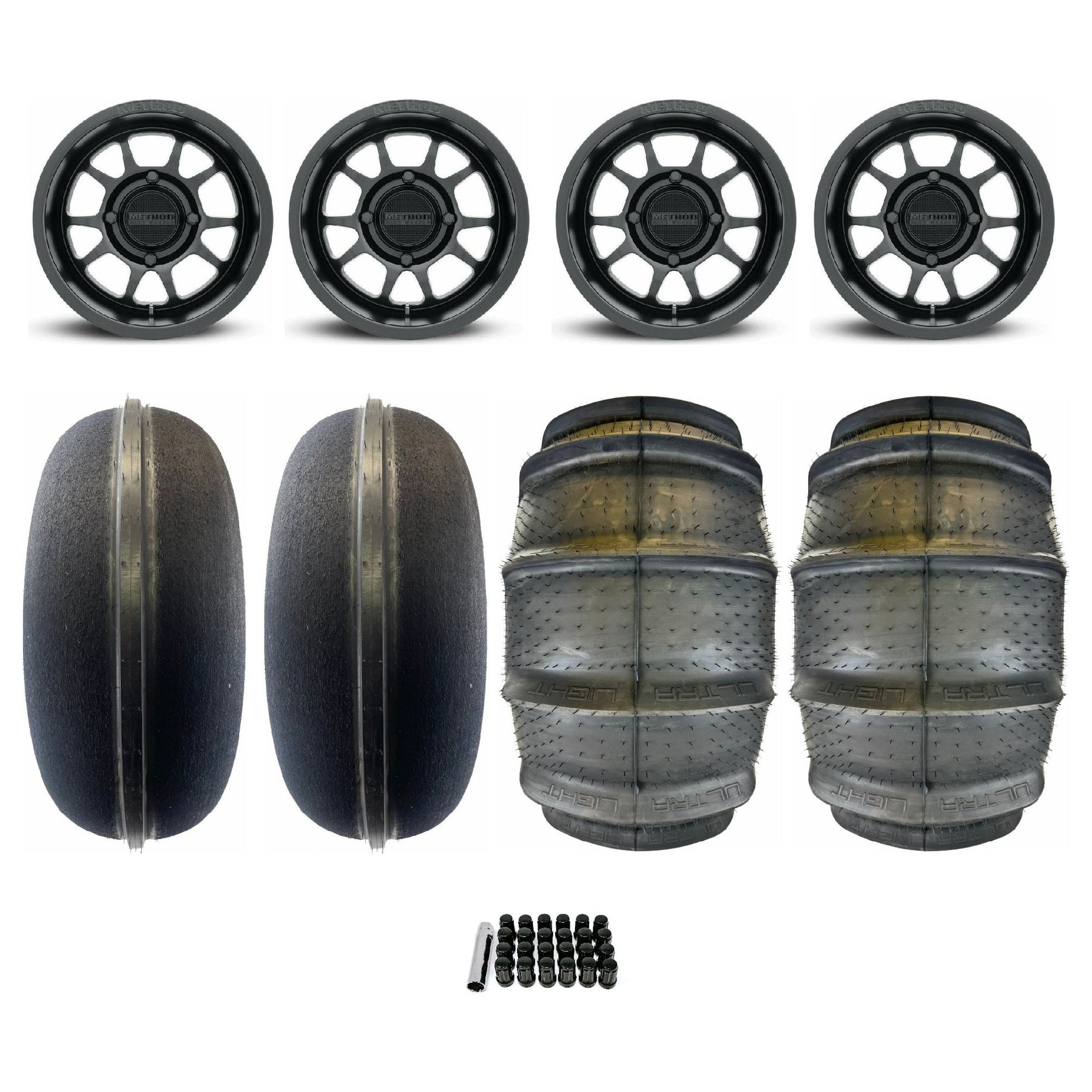 Can Am Maverick R 409 Bead Grip Wheel / Sand Light Tire Package