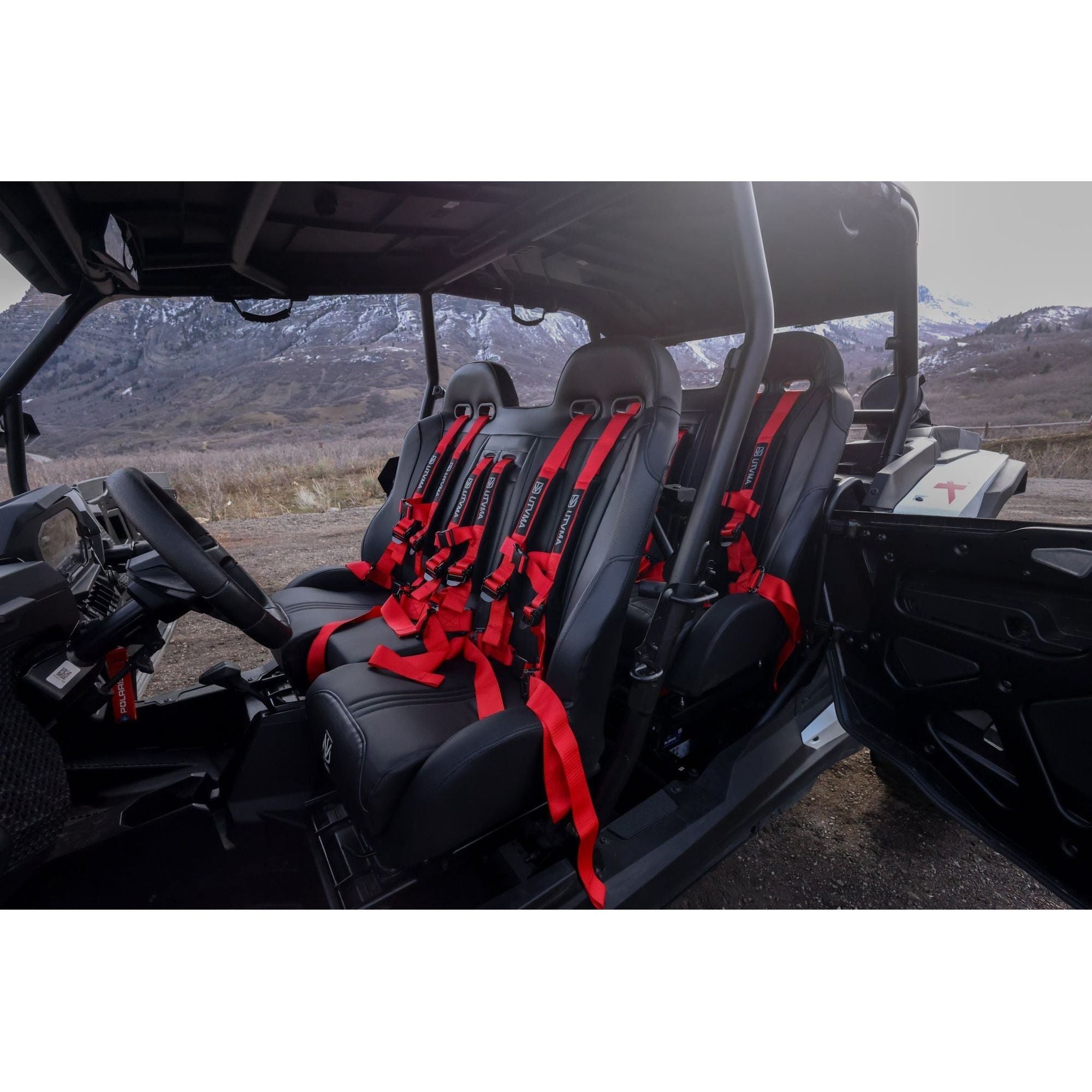 Polaris RZR XP Front / Rear Bench Seat with Harnesses | UTVMA