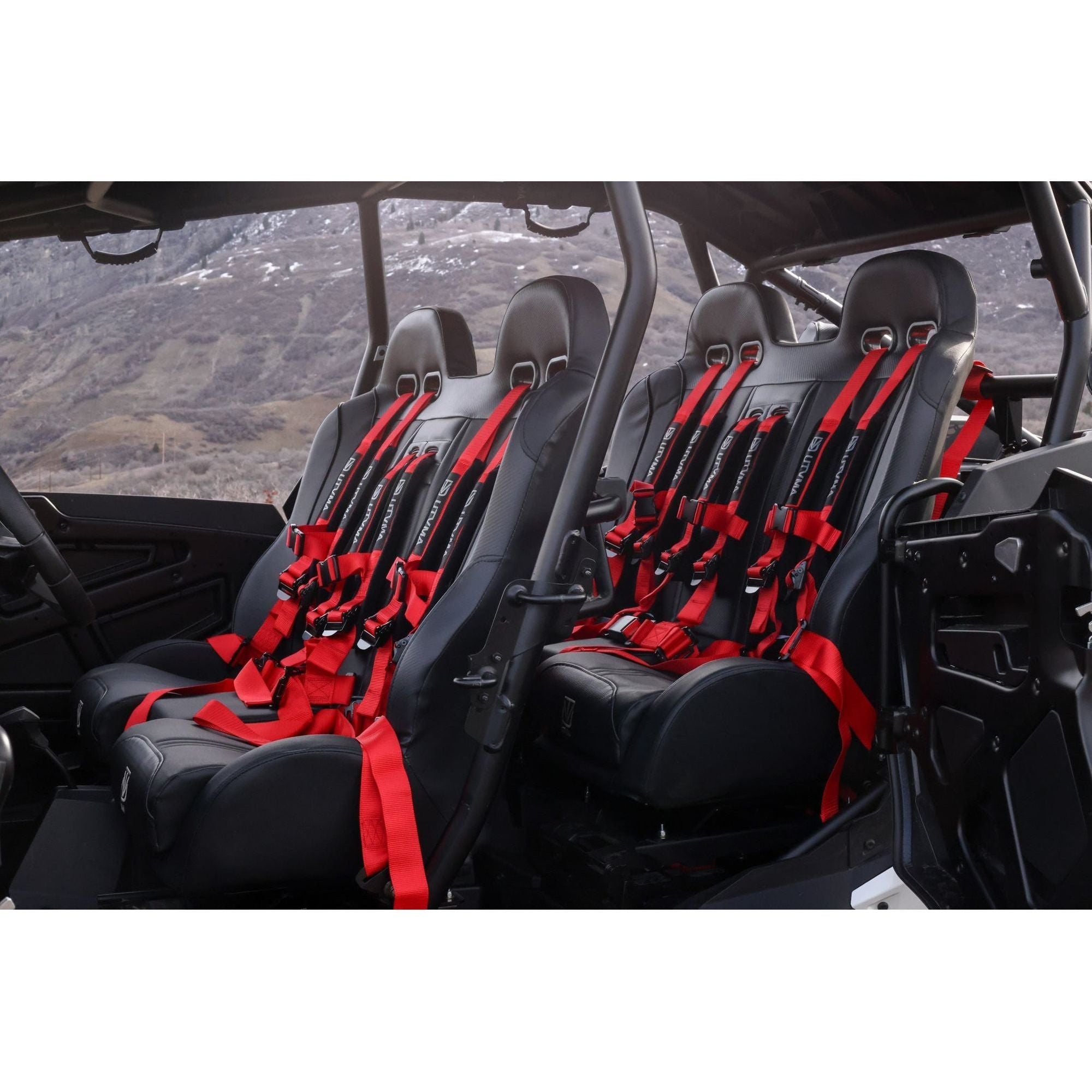 Polaris RZR XP Front / Rear Bench Seat with Harnesses | UTVMA