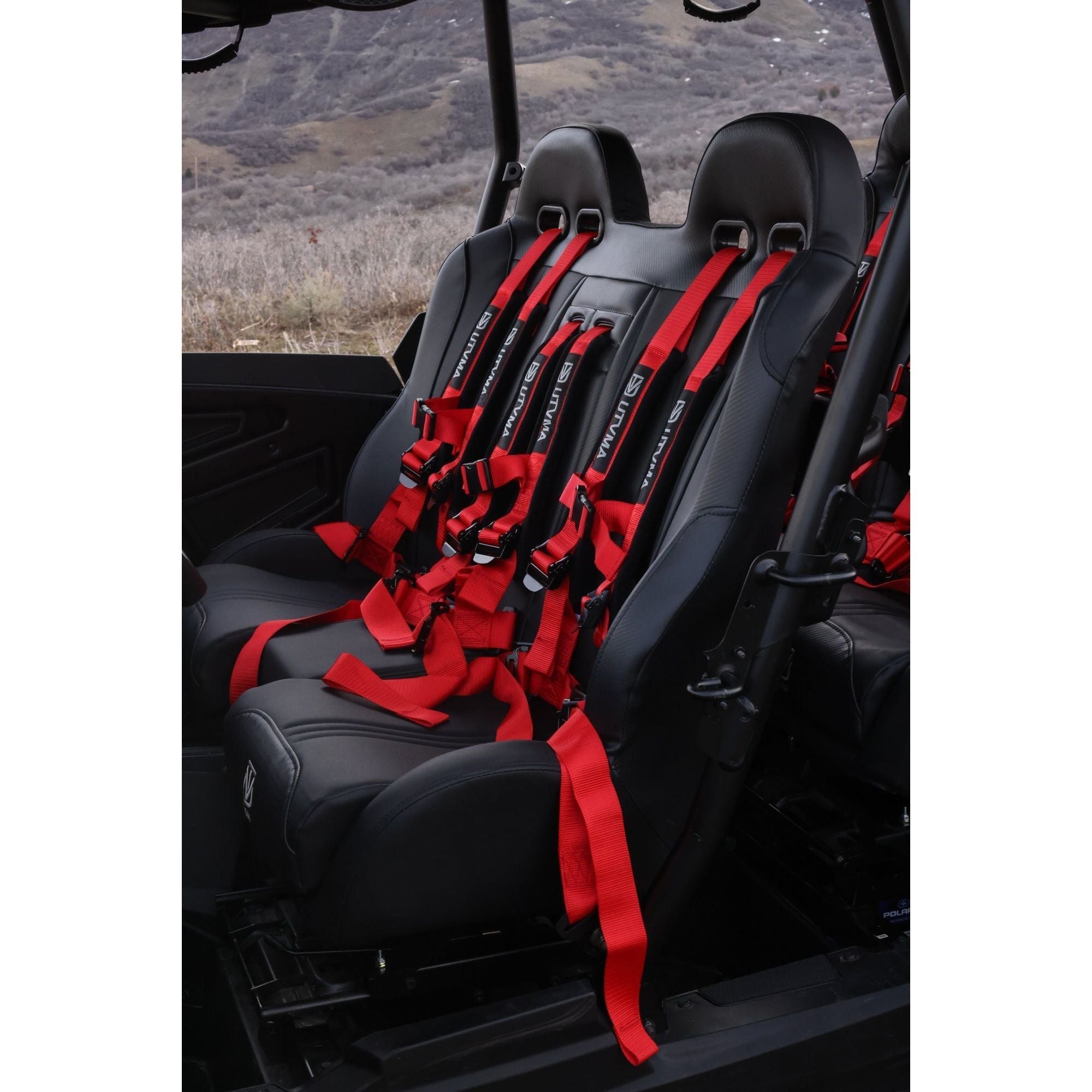 Polaris RZR XP Front / Rear Bench Seat with Harnesses | UTVMA