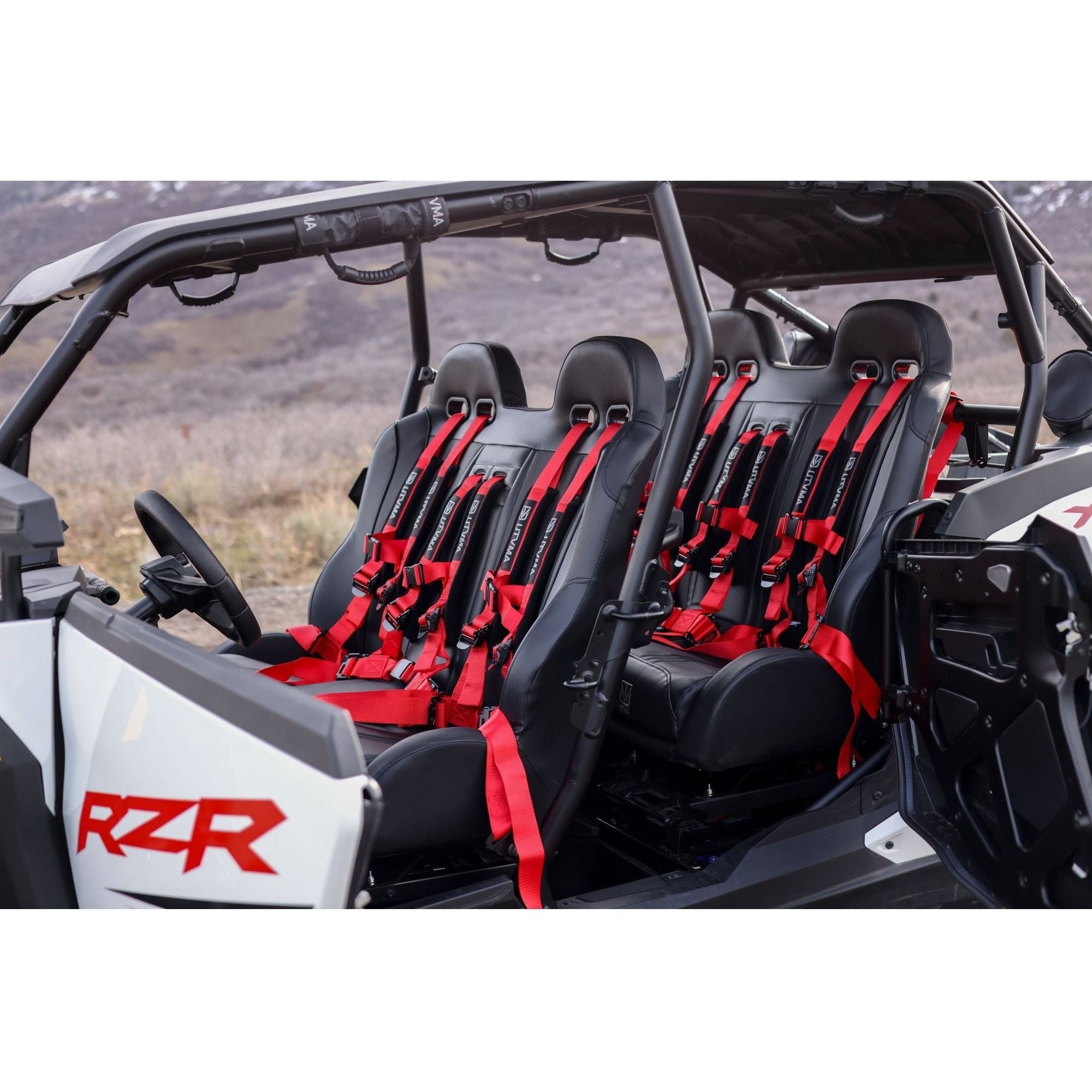 Polaris RZR XP Front / Rear Bench Seat with Harnesses | UTVMA