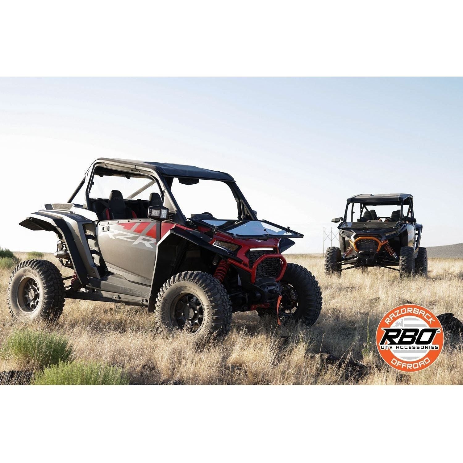 Polaris RZR XP Folding Windshield | Razorback Offroad