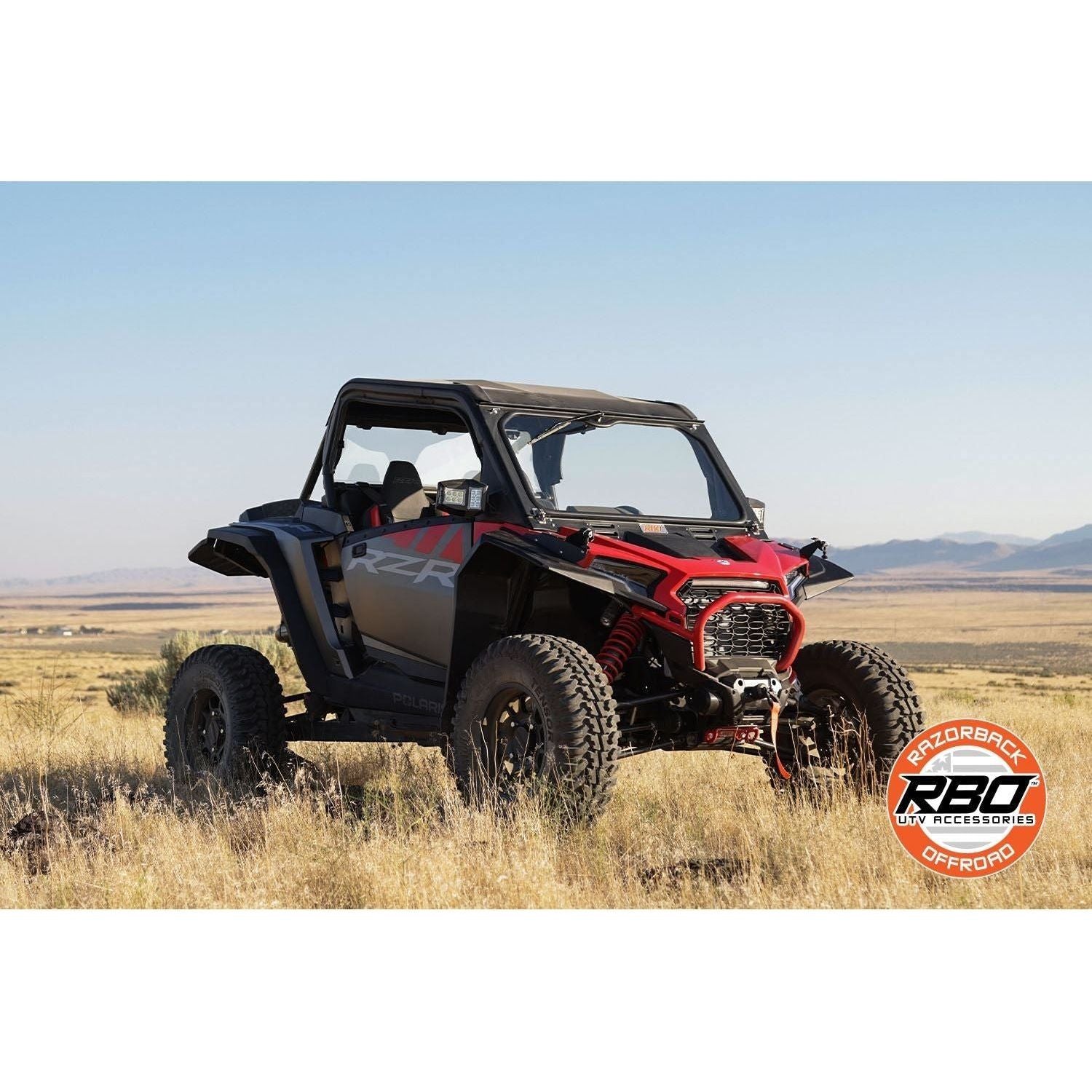 Polaris RZR XP Folding Windshield | Razorback Offroad