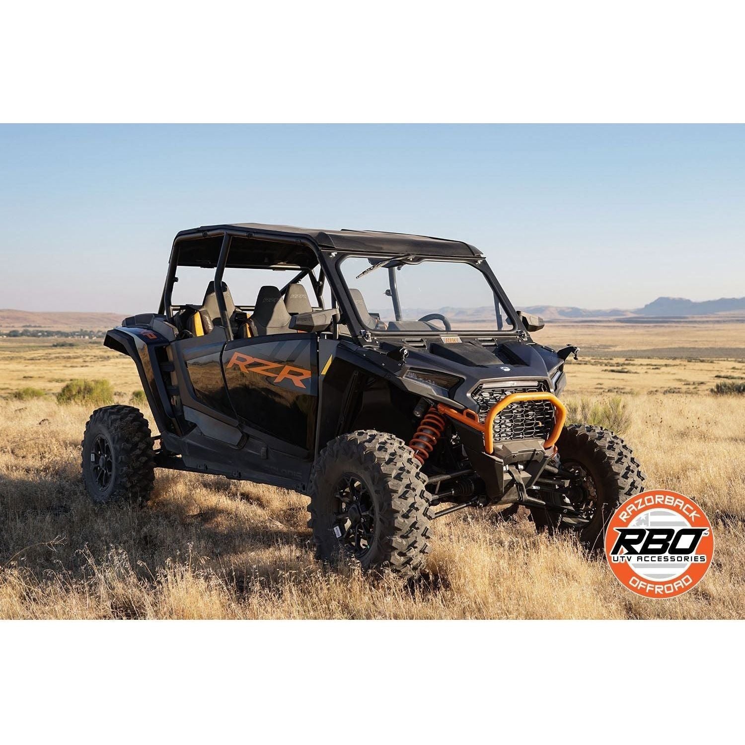 Polaris RZR XP Folding Windshield | Razorback Offroad