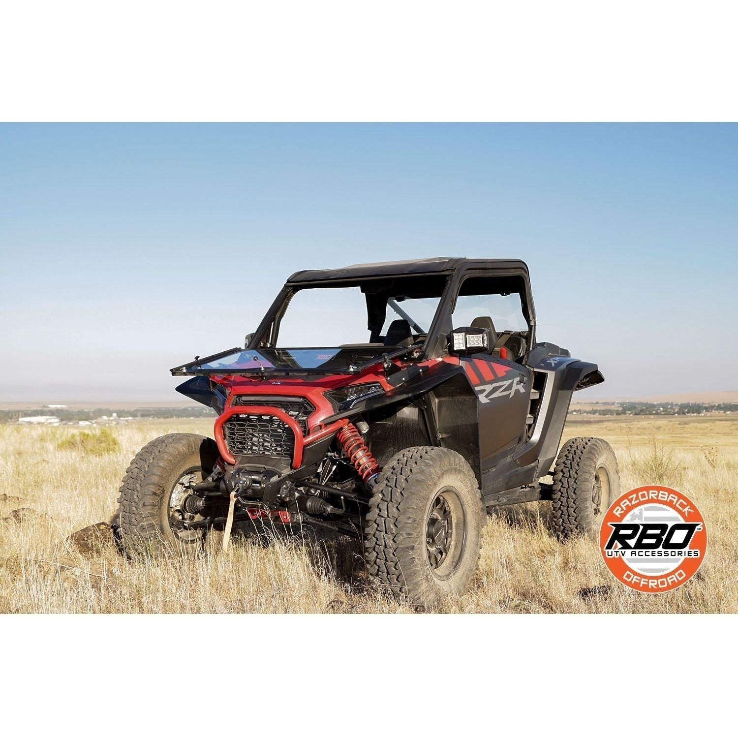 Polaris RZR XP Folding Windshield | Razorback Offroad