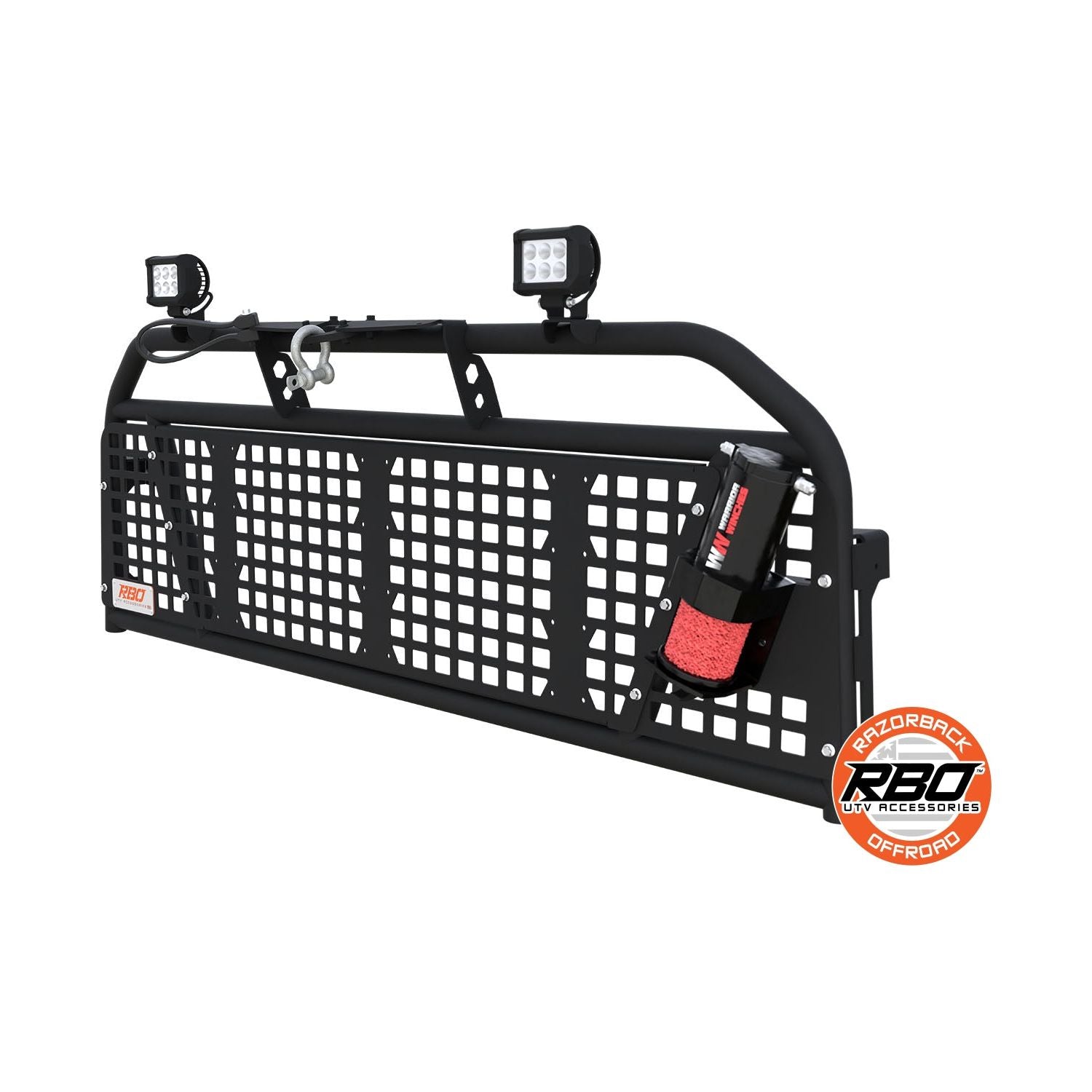 Polaris Ranger XD 1500 Sidepuller Winch Rack | Razorback Offroad